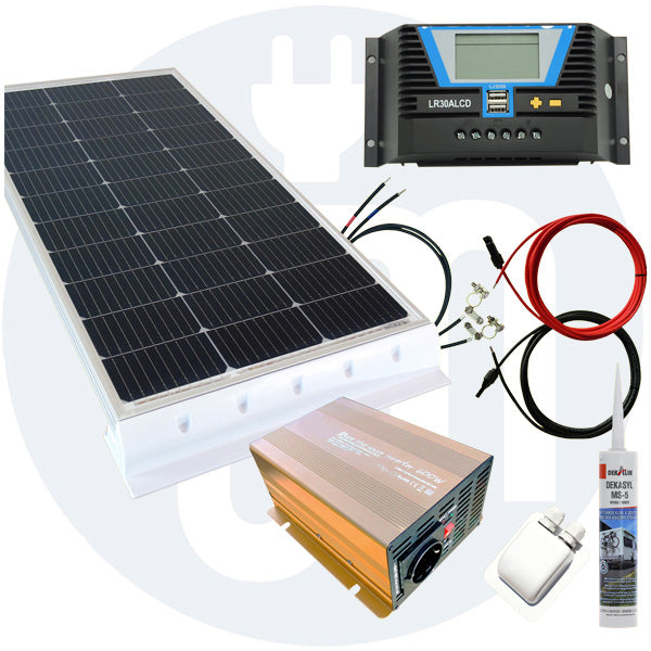 130 Watt Wohnmobil Solaranlage 12 Volt Set erweiterbar
