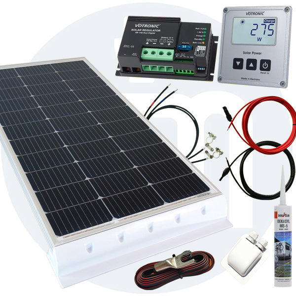 130 Watt Wohnmobil Solaranlage Votronic PWM weiß