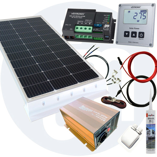130 Watt Wohnmobil Solaranlage Votronic PWM weiß