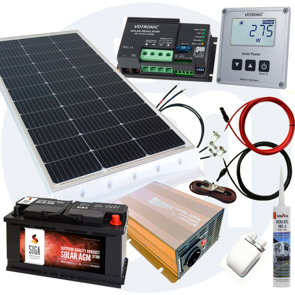 130 Watt Wohnmobil Solaranlage Votronic PWM weiß