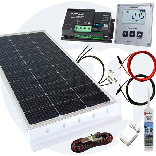 130 Watt Wohnmobil Solaranlage Votronic PWM weiß