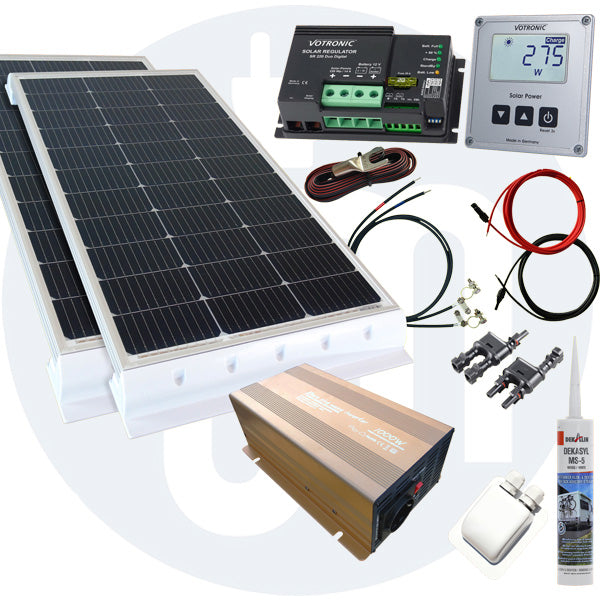 260 Watt Wohnmobil Solaranlage Votronic PWM oder MPPT in weiß