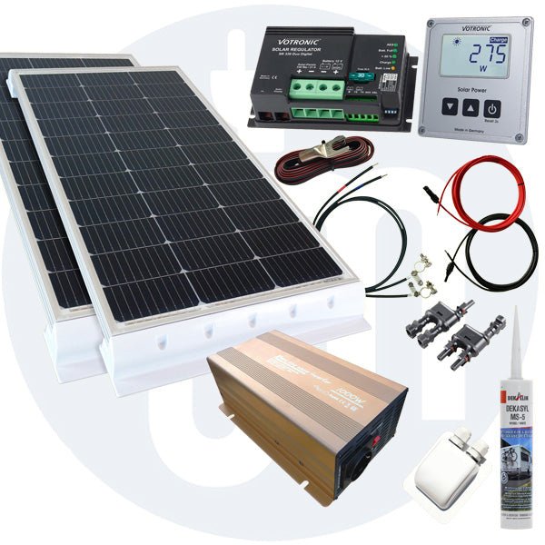 260 Watt Wohnmobil Solaranlage Votronic PWM oder MPPT in weiß