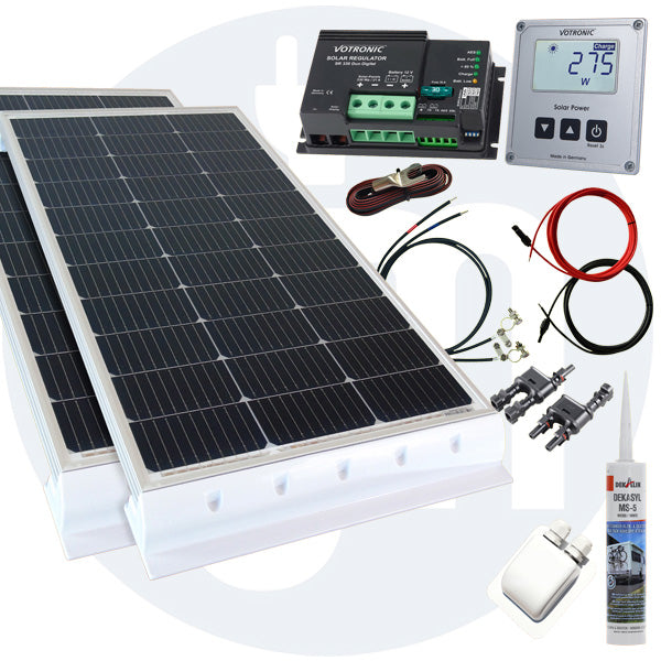 260 Watt Wohnmobil Solaranlage Votronic PWM oder MPPT in weiß