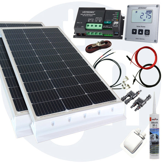 260 Watt Wohnmobil Solaranlage Votronic PWM oder MPPT in weiß