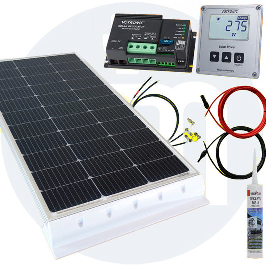100 Watt Wohnmobil Set Solaranlage Votronic MPPT weiß