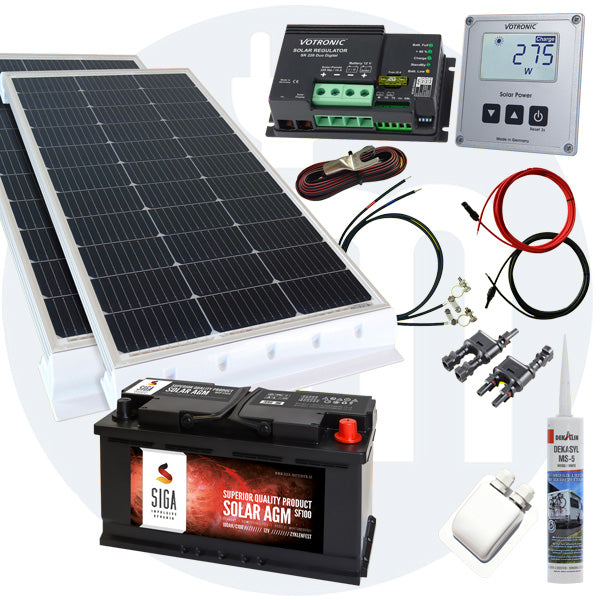 200 Watt Wohnmobil Solaranlage Votronic PWM oder MPPT in weiß oder schwarz