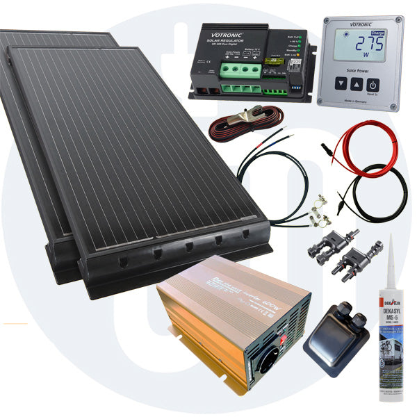 200 Watt Wohnmobil Solaranlage Votronic PWM oder MPPT in weiß oder schwarz