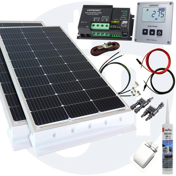 200 Watt Wohnmobil Solaranlage Votronic PWM oder MPPT in weiß oder schwarz