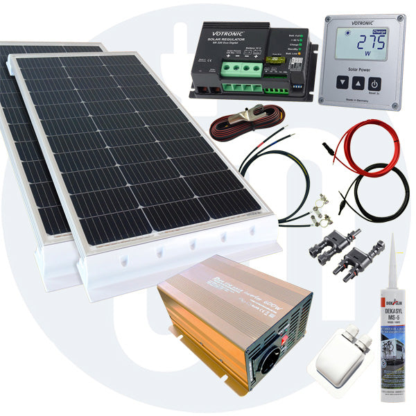 200 Watt Wohnmobil Solaranlage Votronic PWM oder MPPT in weiß oder schwarz