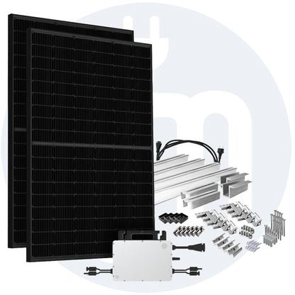 Balkonkraftwerk 860W HMS-800W-2T Bifazial Full Black