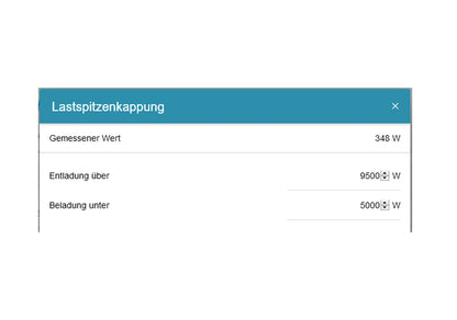 Fenecon FEMS App Lastspitzenkappung