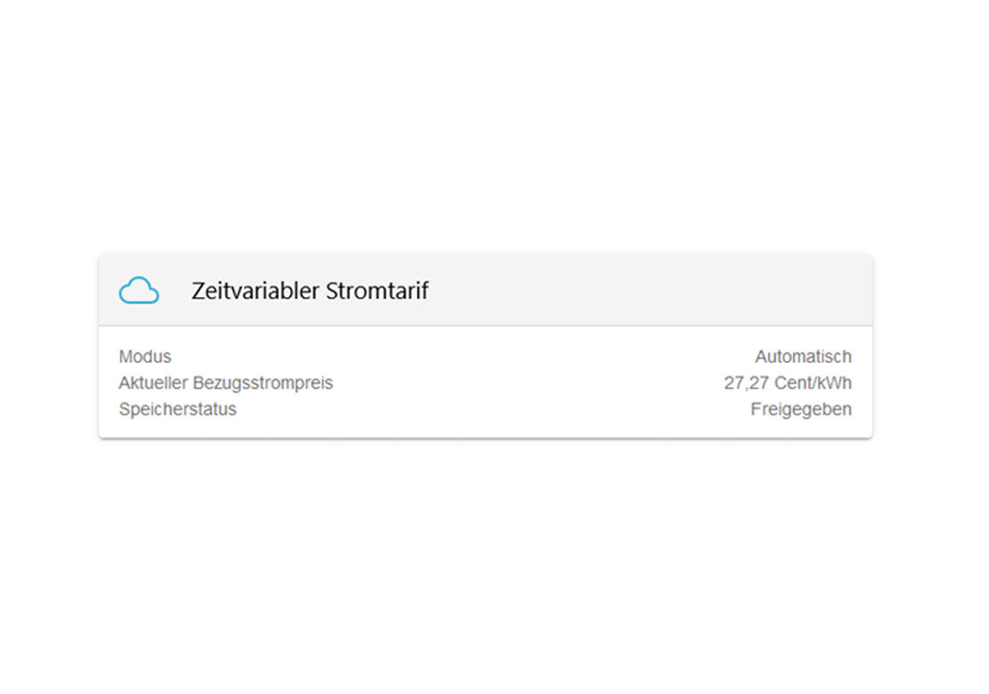 Fenecon FEMS App Zeitvariabler Stromtarif