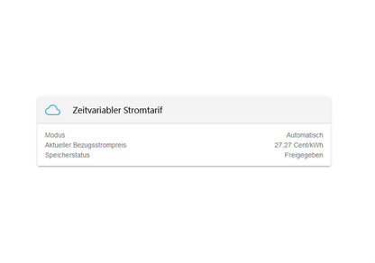 Fenecon FEMS App Zeitvariabler Stromtarif