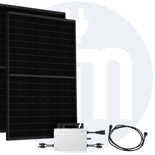 Balkonkraftwerk 860W HMS-800W-2T Bifazial Full Black