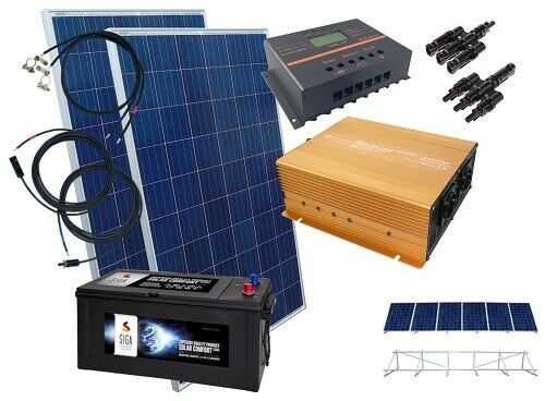 1500Watt Inselanlage mit Batterie Speicher / inkl. Montagematerial als Aufständerung