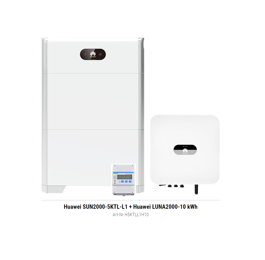 Huawei SUN2000-5KTL-L1 + Huawei LUNA2000-10 kWh