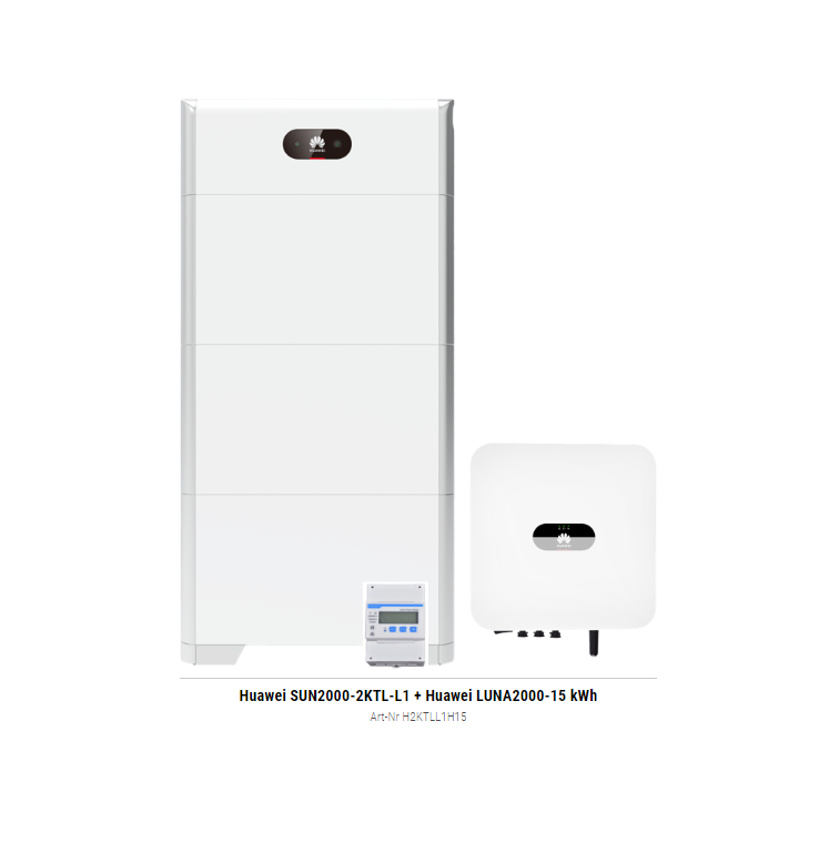 Huawei SUN2000-2KTL-L1 + Huawei LUNA2000-15 kWh