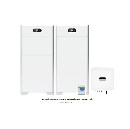 Huawei SUN2000-5KTL-L1 + Huawei LUNA2000-30 kWh