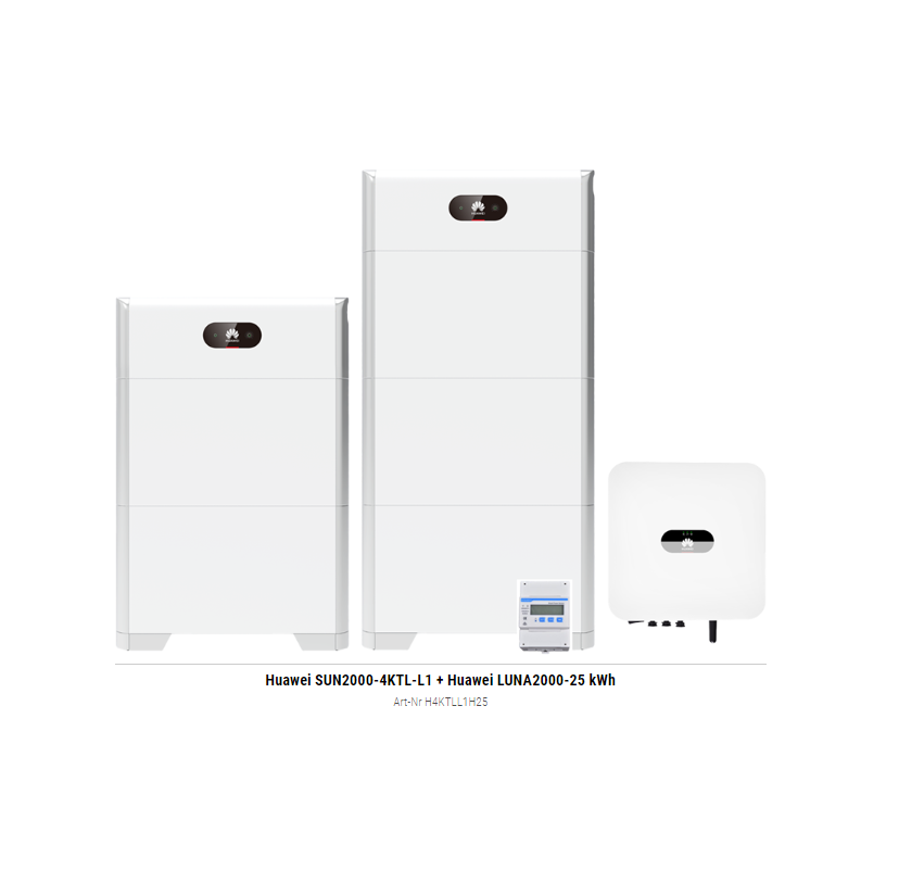 Huawei SUN2000-4KTL-L1 + Huawei LUNA2000-25 kWh