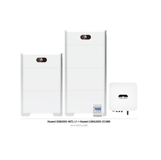 Huawei SUN2000-4KTL-L1 + Huawei LUNA2000-25 kWh